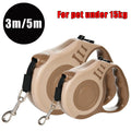 Retractable Dog Leash With Nylon Rope – Automatic & Quick Lock