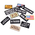 1 Piece Tactical Patch Bundle For Dog Vest Harness Collar Personalized Patches Tags Sticker Label Custom Name ID Service Dog
