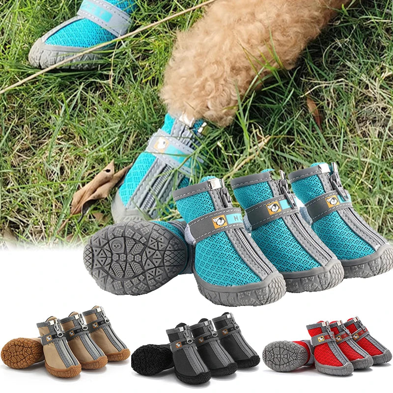 Non-Slip Dog Boots With Rubber Soles – Warm Paw Protection