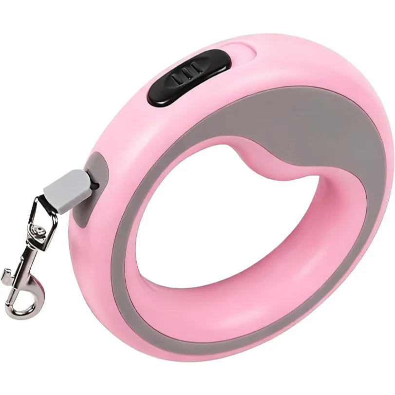 Retractable Dog Leash with One-Hand Brake, Tangle-Free