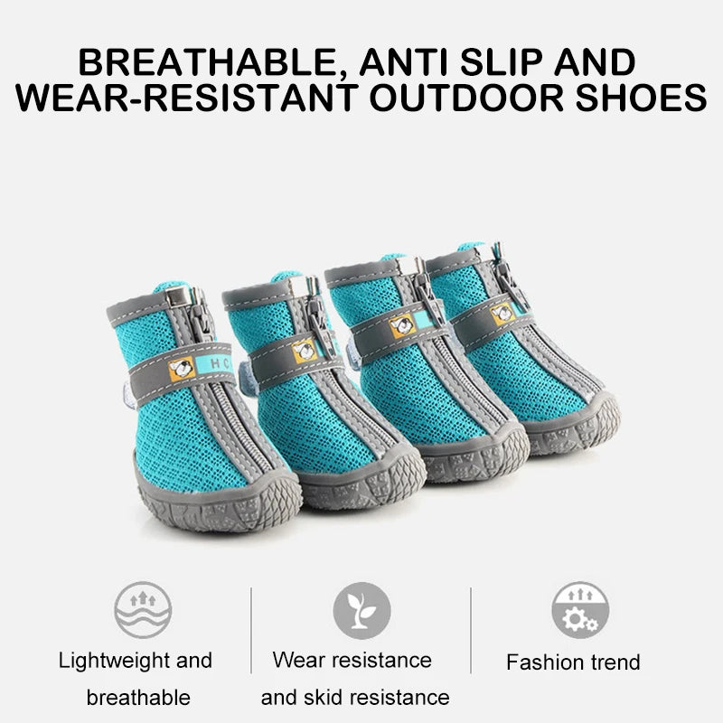 Non-Slip Dog Boots With Rubber Soles – Warm Paw Protection